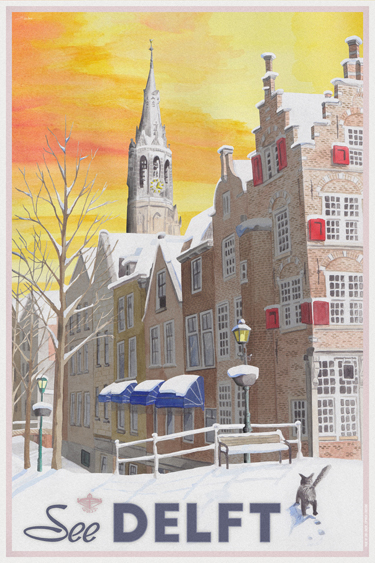 See Delft in Wintertime